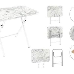 Folding Table Wooden TV Side Laptop Coffee Tea Picnic Snack Desk Computer Table