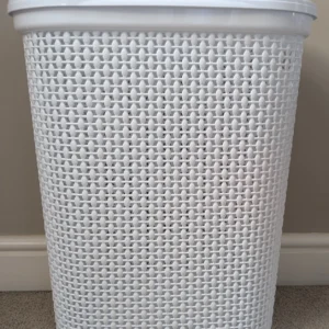 Large Plastic Laundry Basket Clothes Washing Bin Hamper Storage Organiser 65L