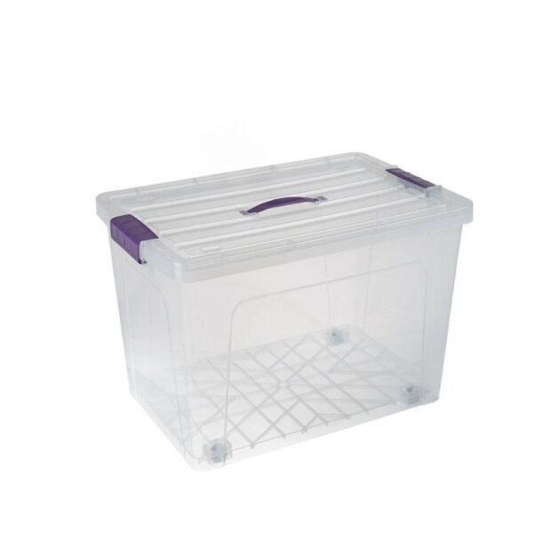 Plastic Storage Box Boxes Lid Food Container Home Office Box Lockable Stackable - Image 7
