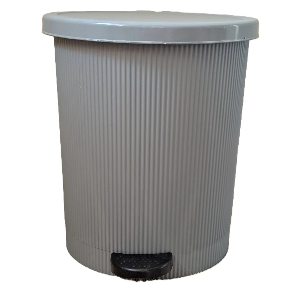 OMS Home Store Grey Plastic Pedal Bin – Rubbish Dustbin for Kitchen, Bathroom or Toilet - Image 4