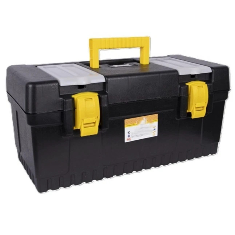 Strong Plastic Toolbox Chest Storage Tool Organiser Tool Box Case with Handle - Image 2