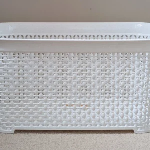 35L Large Plastic Laundry Basket Clothes Washing Hamper Rattan Knitted