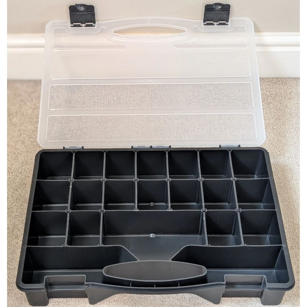 Plastic Storage Box Storage Screw Tool Organiser Carry Case Nails Nuts Bolts - Image 2