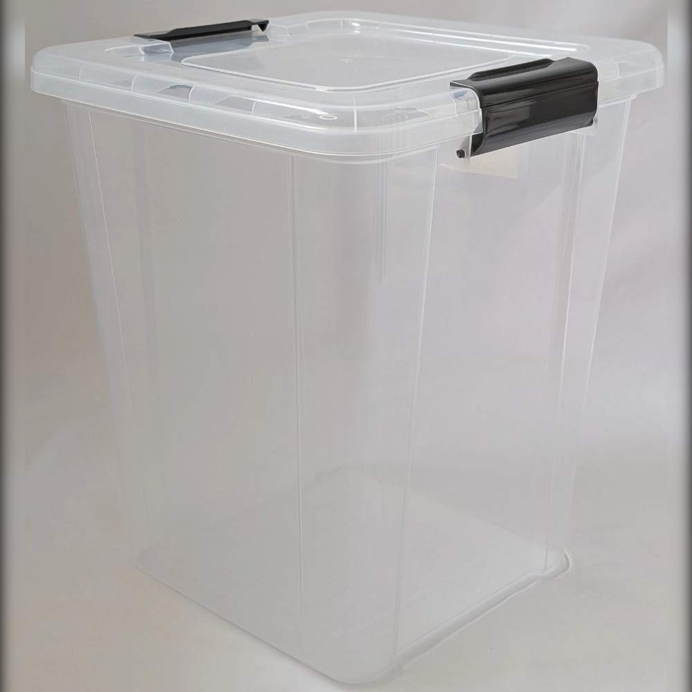 Plastic Storage Box Lid Handles Food Boxes Container Home Kitchen Office Box - Image 4