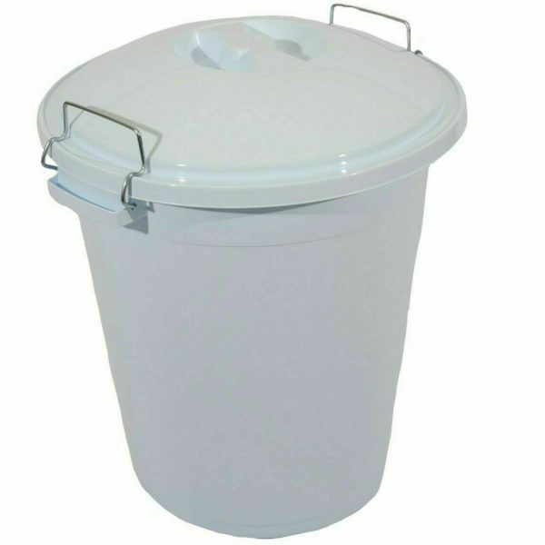 Variation of L Dustbin Clip Lid Bin Pet Food Container Garden Kitchen Waste Rubbish Bin  e