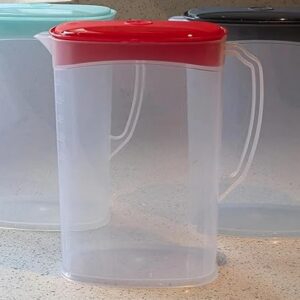 2 Litre Plastic Jug Fridge with Lid Water Juice Milk Drinks Container Fridge