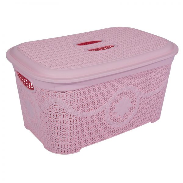 Variation of Large Plastic Laundry Bin Clothes Washing Basket Hamper Toilet Brush Dustbin  f