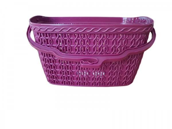 Variation of Plastic Rattan Hanging Peg Storage Basket Box Large Washing Line Pegs Basket  db