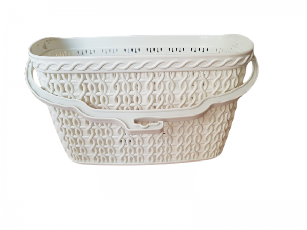 Variation of Plastic Rattan Hanging Peg Storage Basket Box Large Washing Line Pegs Basket  df