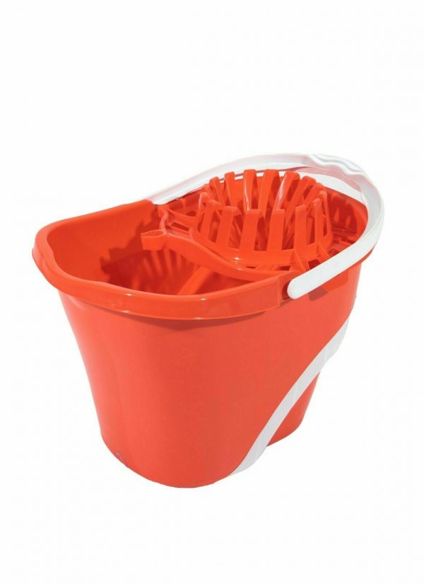 Variation of Large Plastic Mop Bucket Wheels Wringer Handle Cleaning Wet Floor Cotton Mop NEW  dfe