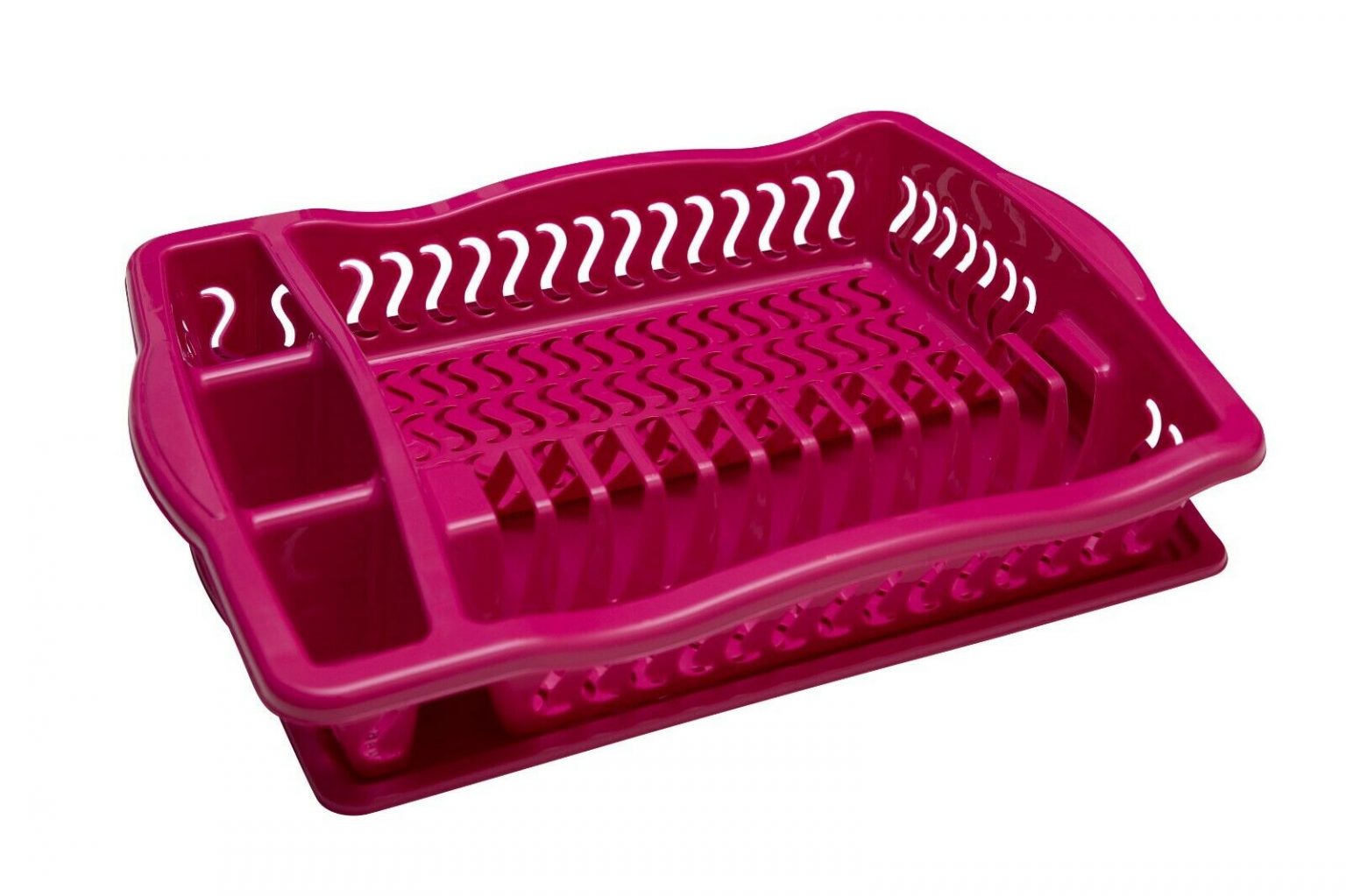 Plastic Dish Drainer Rack Tray Cutlery Plate Cup Holder Sink Washing Up ...