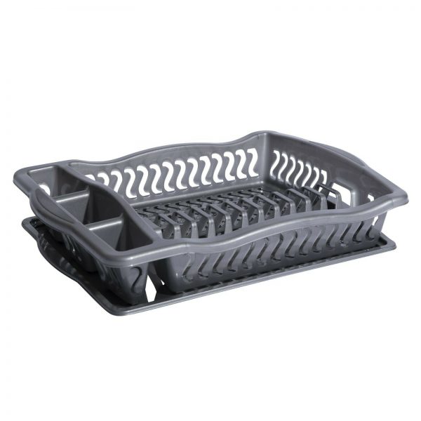 Variation of Plastic Dish Drainer Rack Tray Cutlery Plate Cup Holder Sink Washing Up Bowl  cac