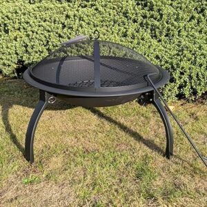 Outdoor Fire Pit Steel Metal Wood Log Grill Burner Camping Garden Patio Heater