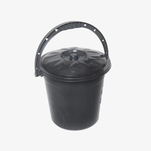Plastic Measuring Bucket with Bin Lid Container Handle